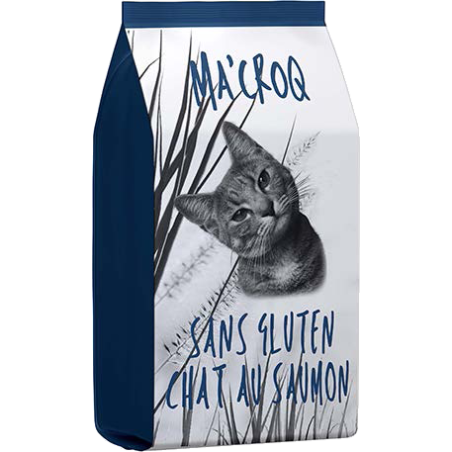 Ma'Croq Chat Adulte Saumon Sans Gluten